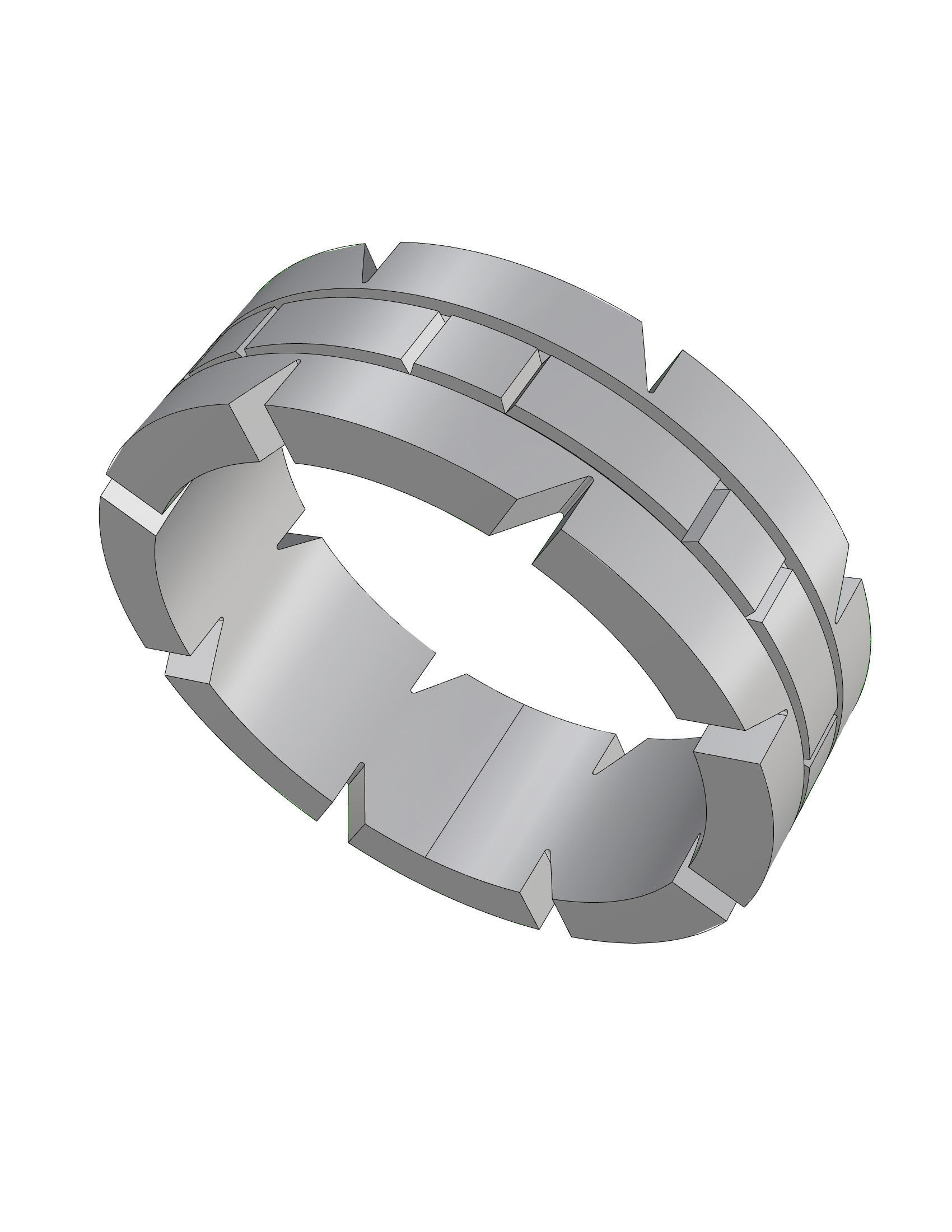 Wedding Band 3D print model_10