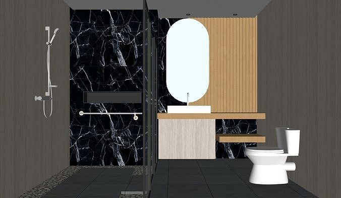 Bathroom Interior Design 2 3D model