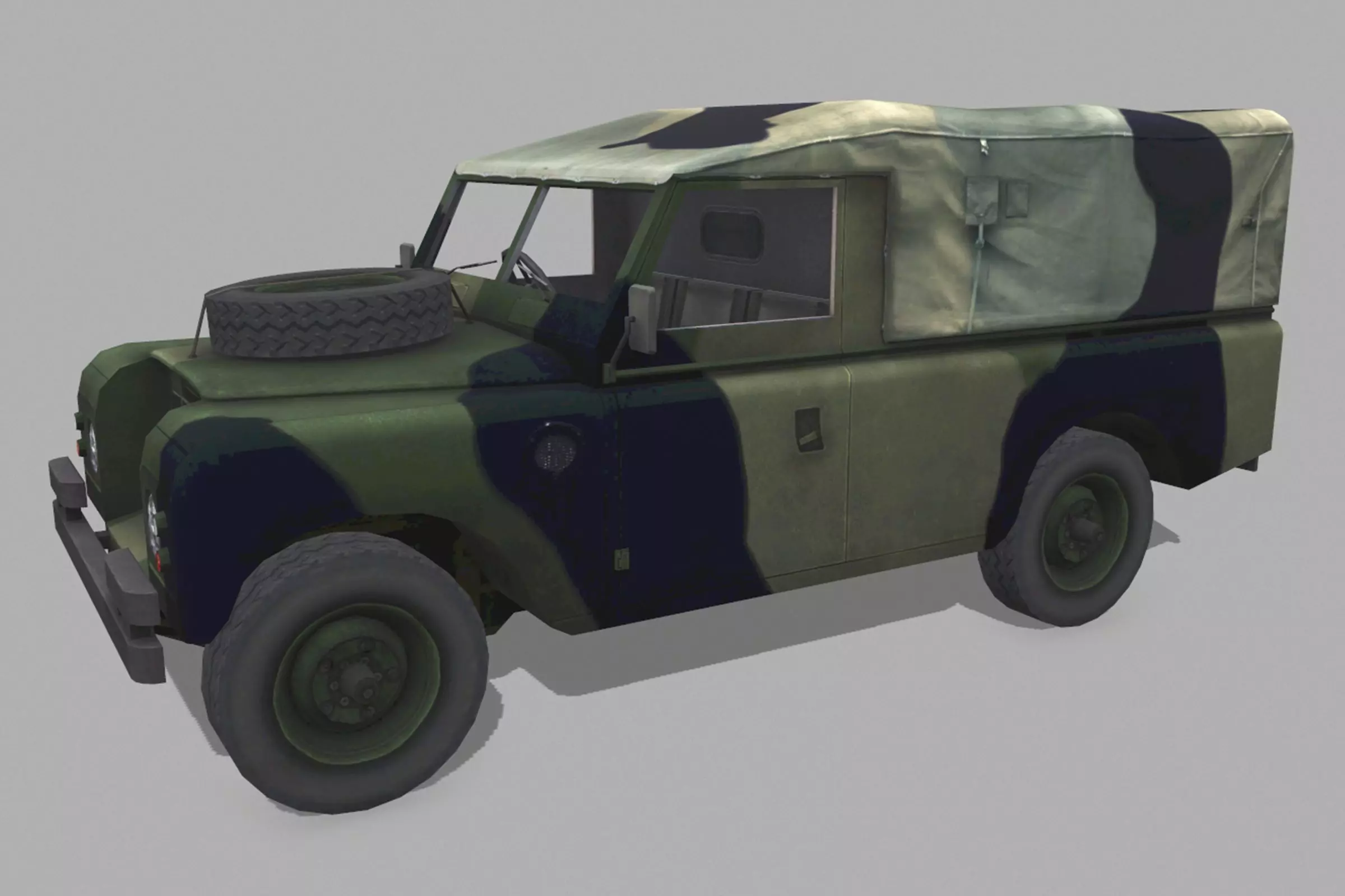 Land Rover 1980 Low-poly 3D model