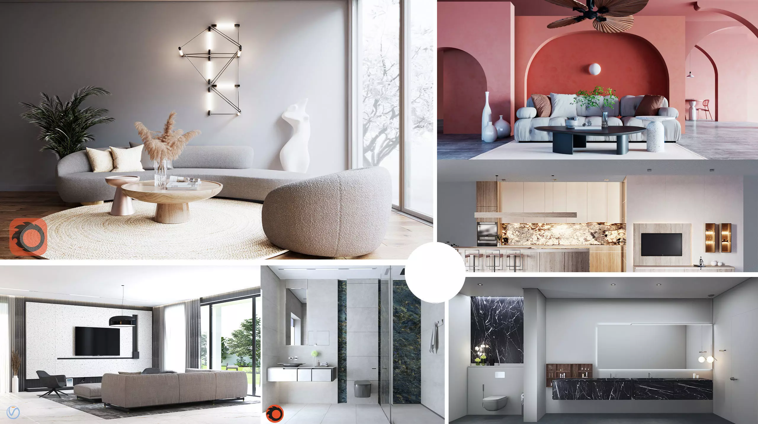 Living rooms- bathrooms- houses collection _0