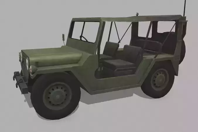 M151 MUTT Low-poly 3D model