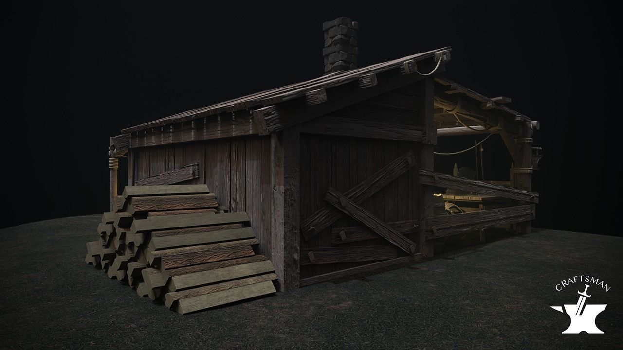 Medieval Forge Pack 3D Model Collection_12