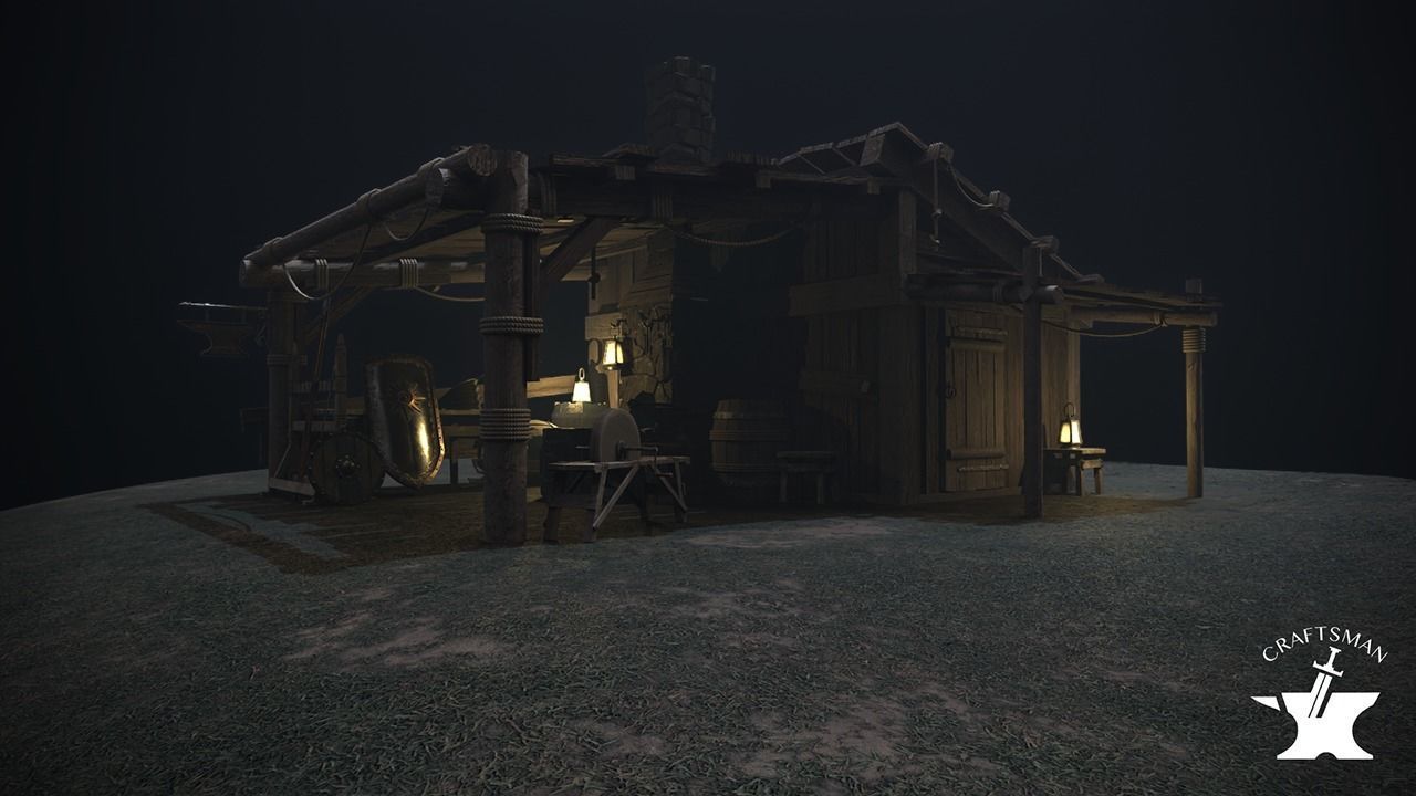 Medieval Forge Pack 3D Model Collection_6