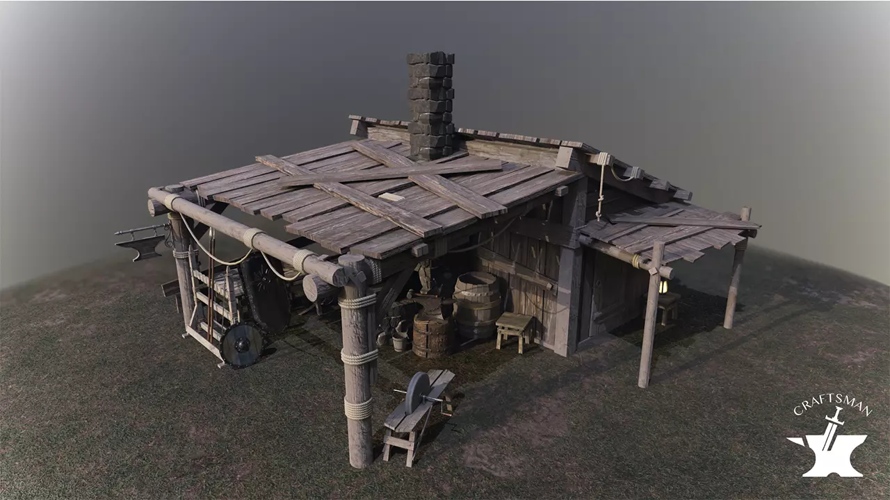 Medieval Forge Pack 3D Model Collection_0