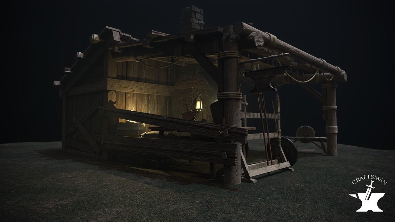 Medieval Forge Pack 3D Model Collection_11