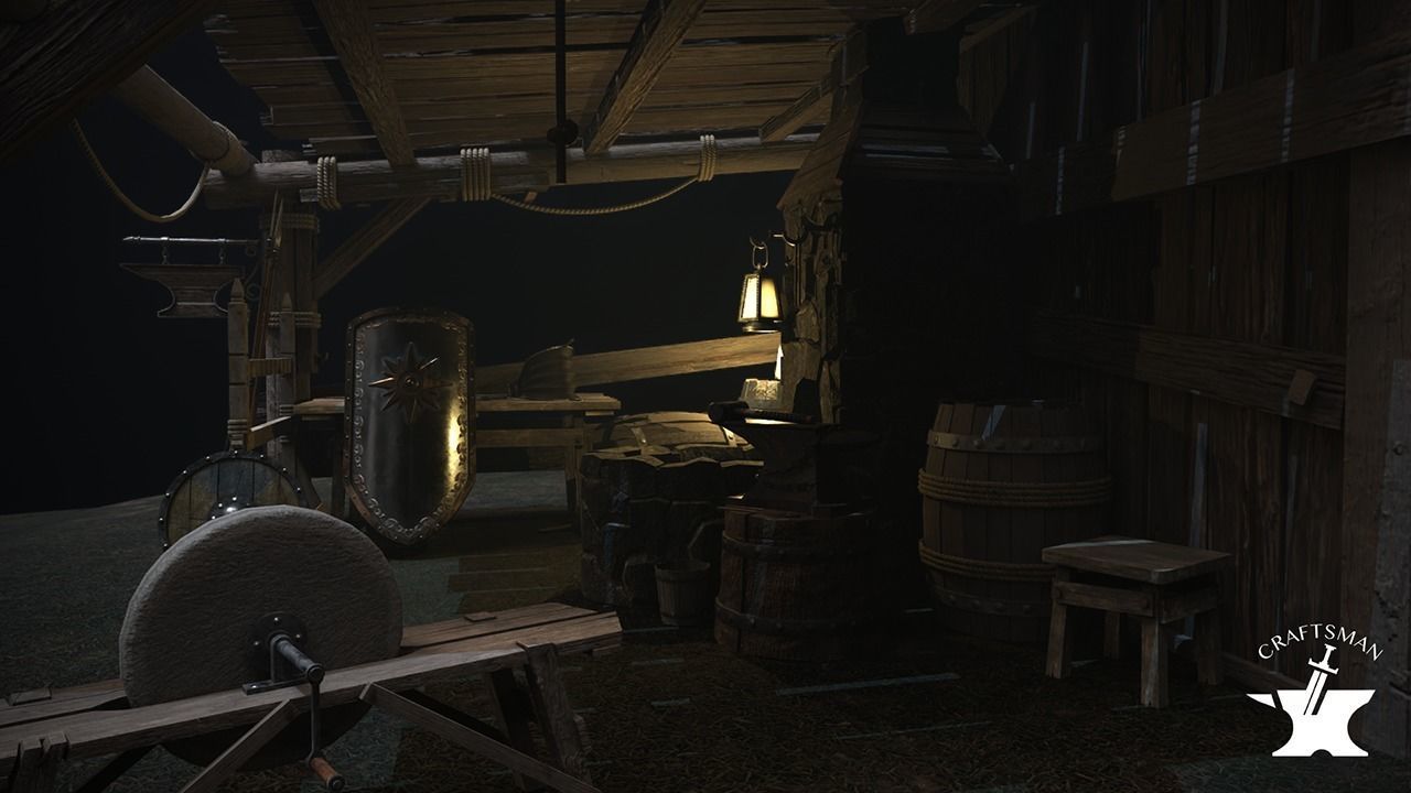 Medieval Forge Pack 3D Model Collection_7