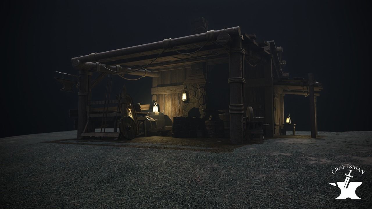 Medieval Forge Pack 3D Model Collection_5