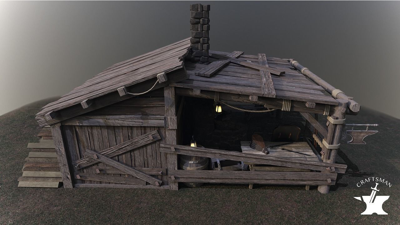 Medieval Forge Pack 3D Model Collection_4