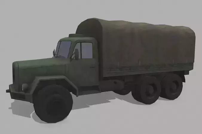Magirus Mercur Low-poly 3D model
