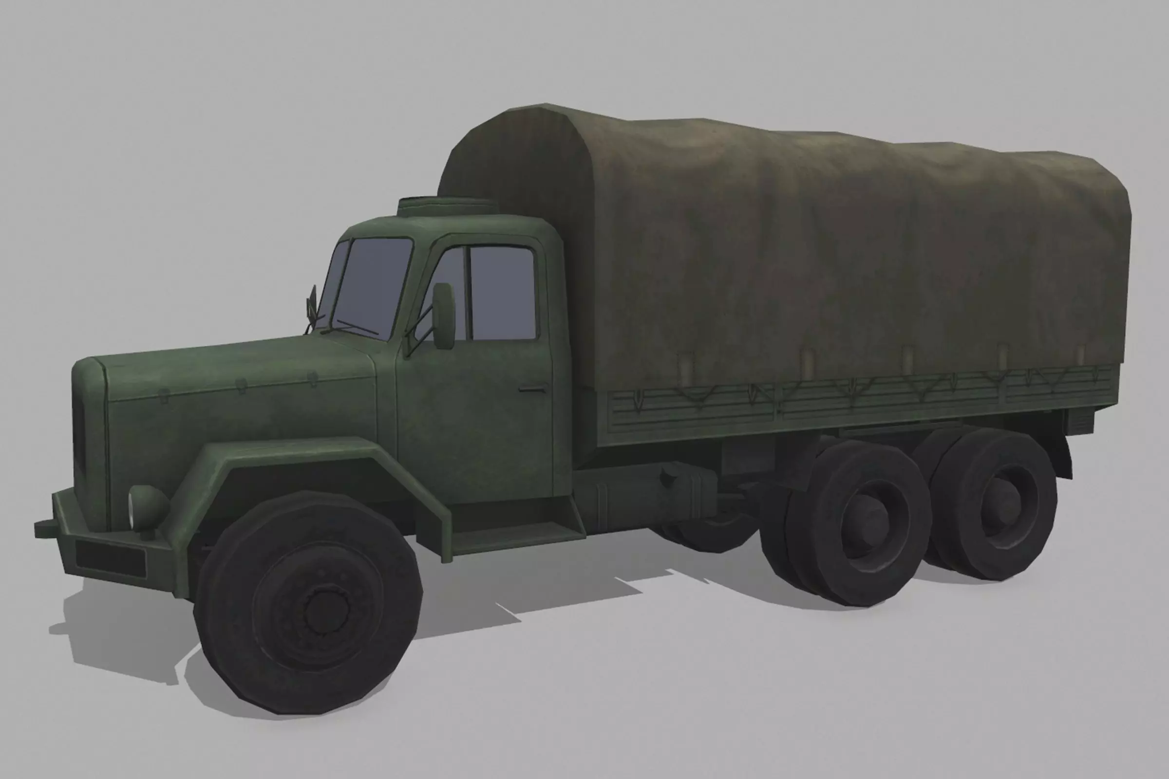 Magirus Mercur Low-poly 3D model