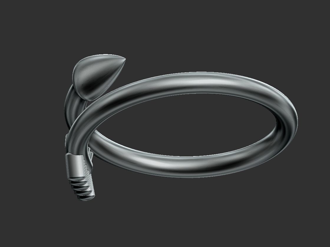 Arrow Ring 3D print model_10