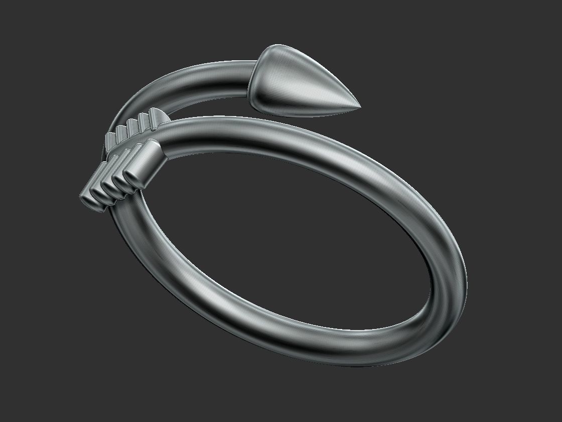 Arrow Ring 3D print model_1