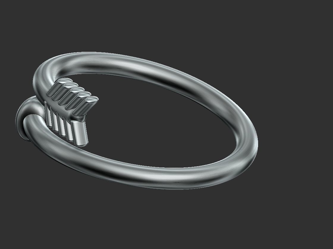 Arrow Ring 3D print model_16