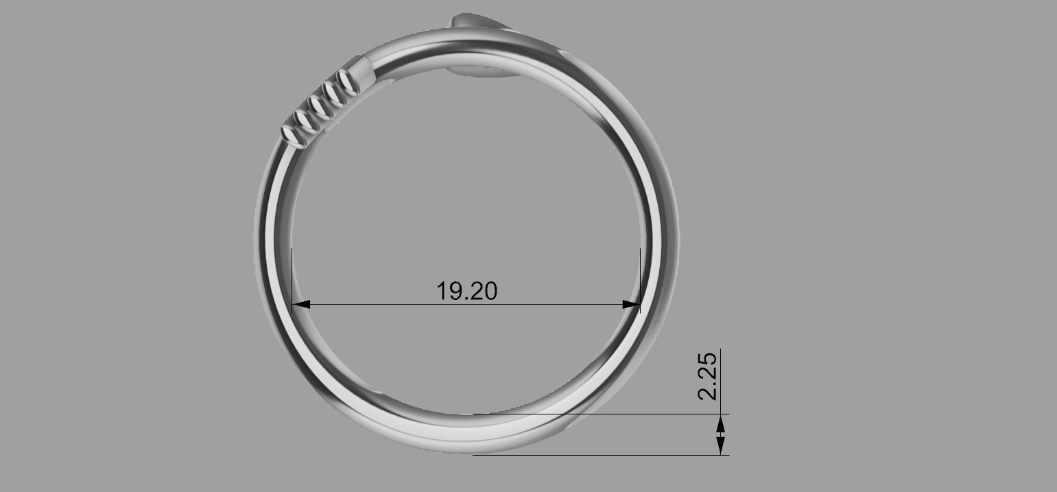 Arrow Ring 3D print model_20