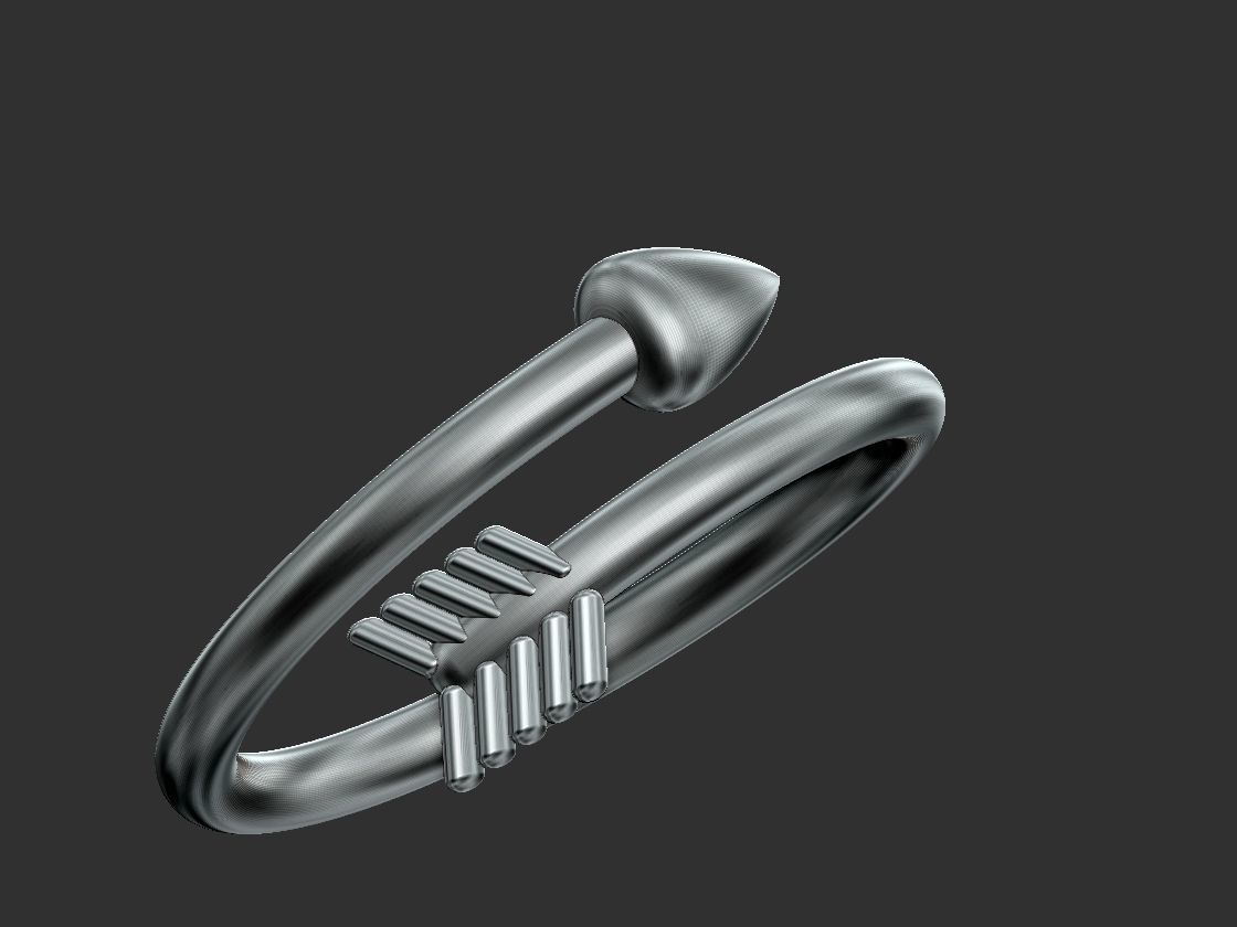 Arrow Ring 3D print model_8