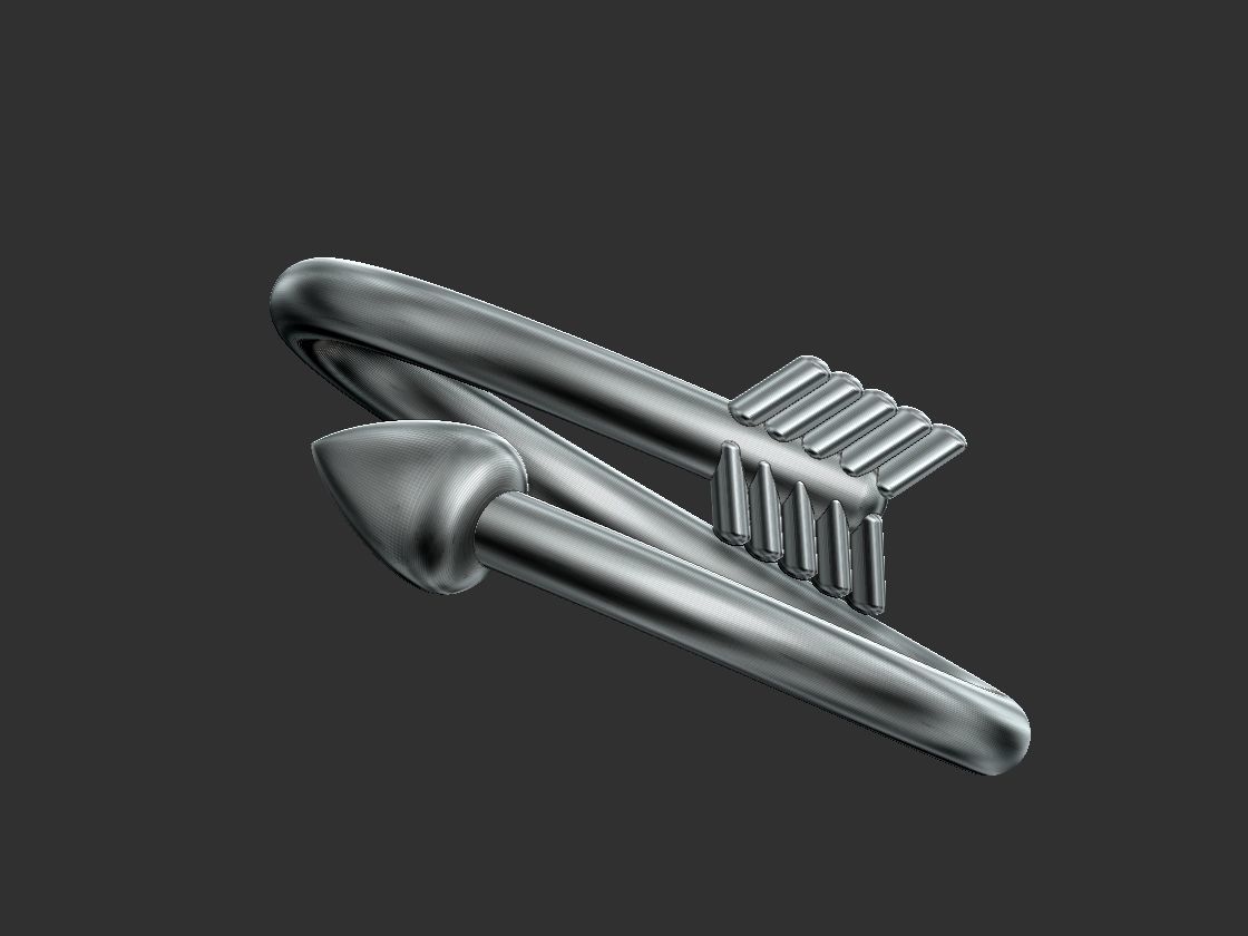 Arrow Ring 3D print model_17