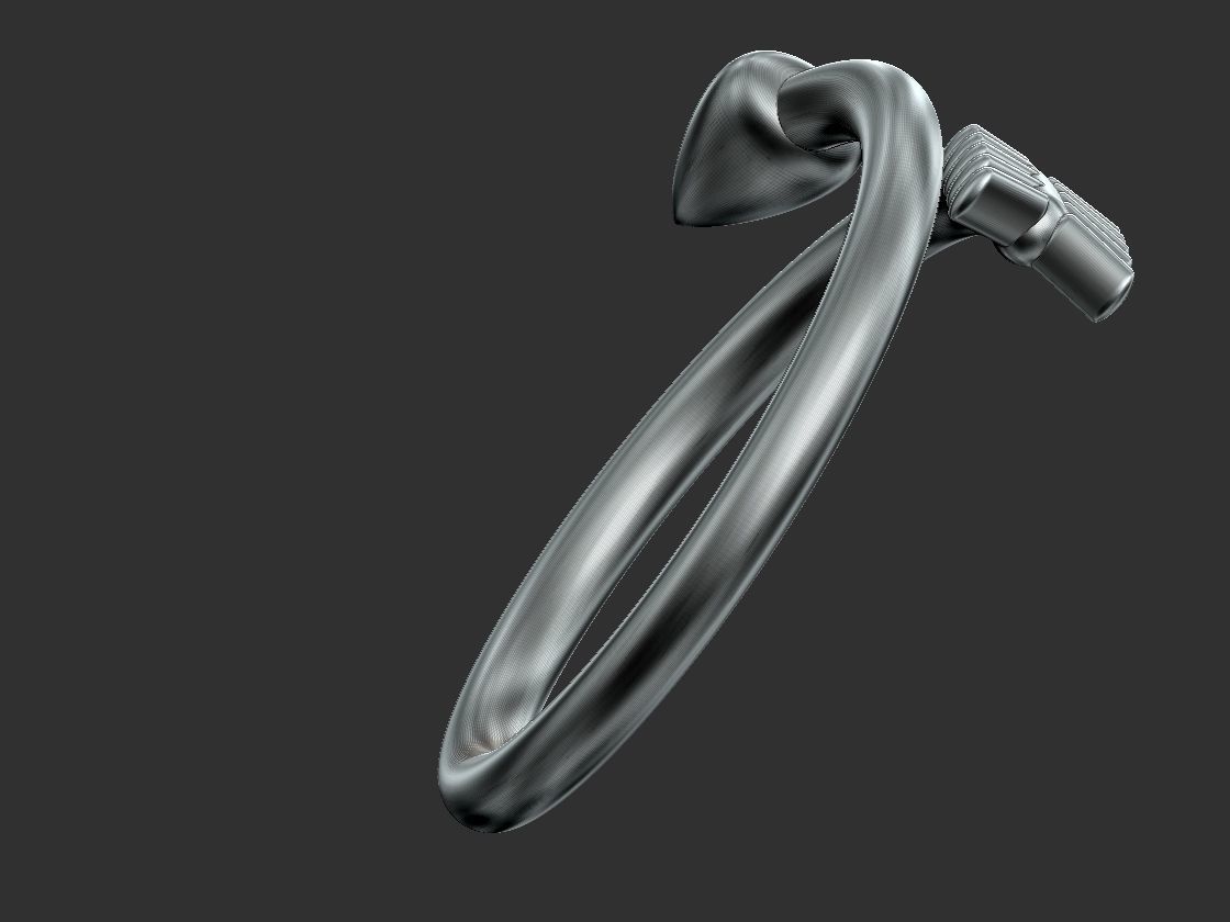 Arrow Ring 3D print model_6