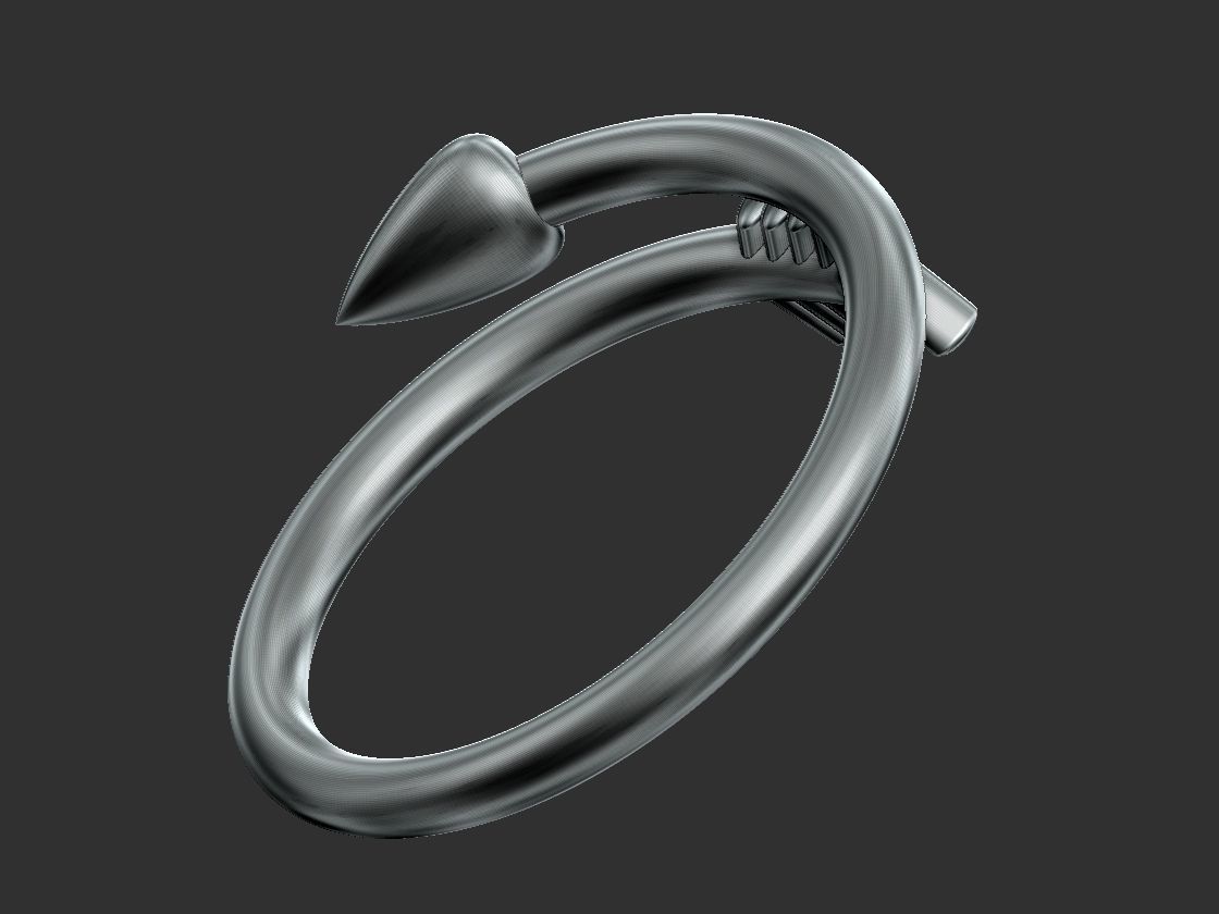 Arrow Ring 3D print model_5