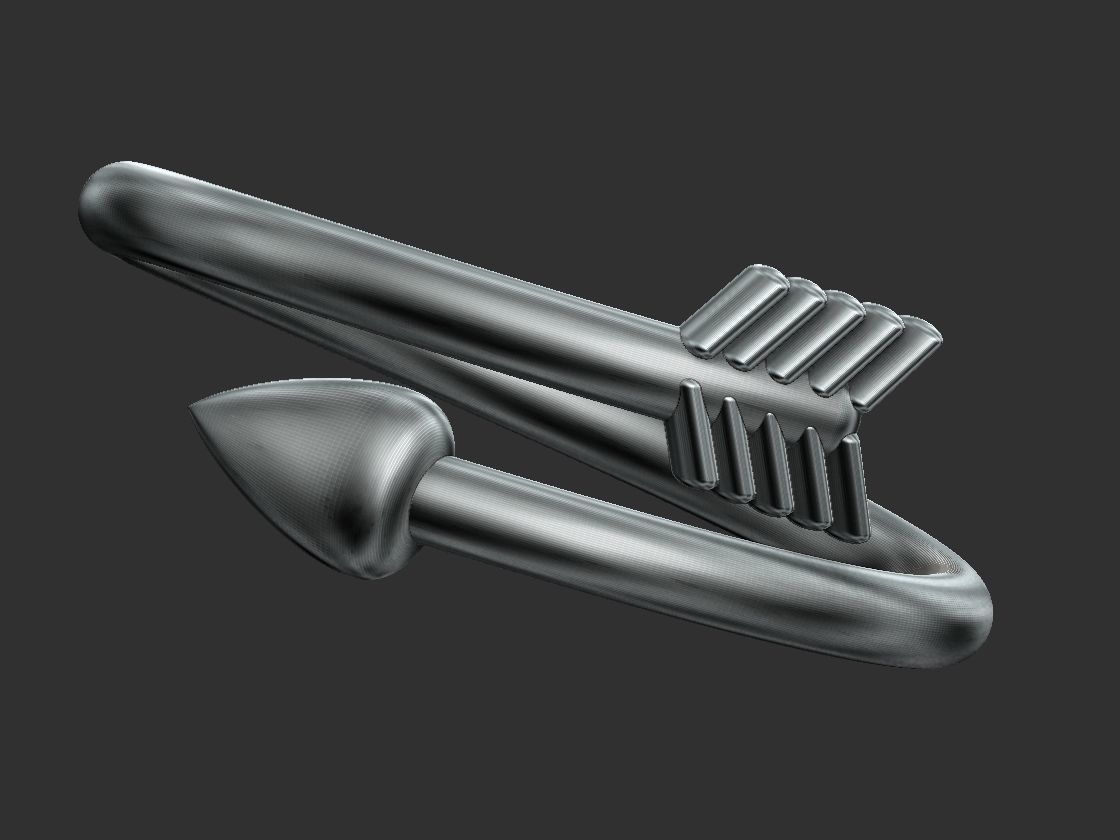 Arrow Ring 3D print model_19