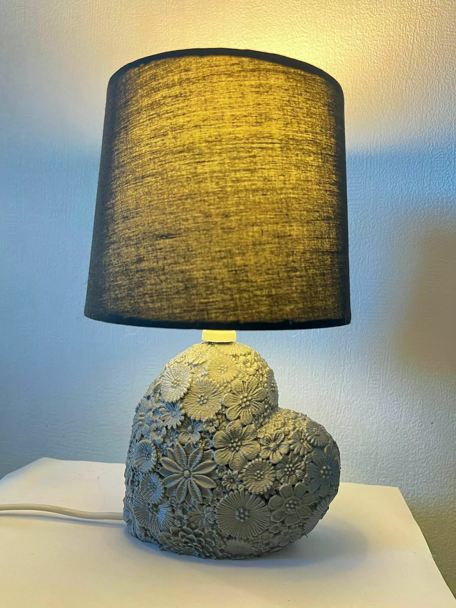 Flower heart Valentine and e14 3D print model