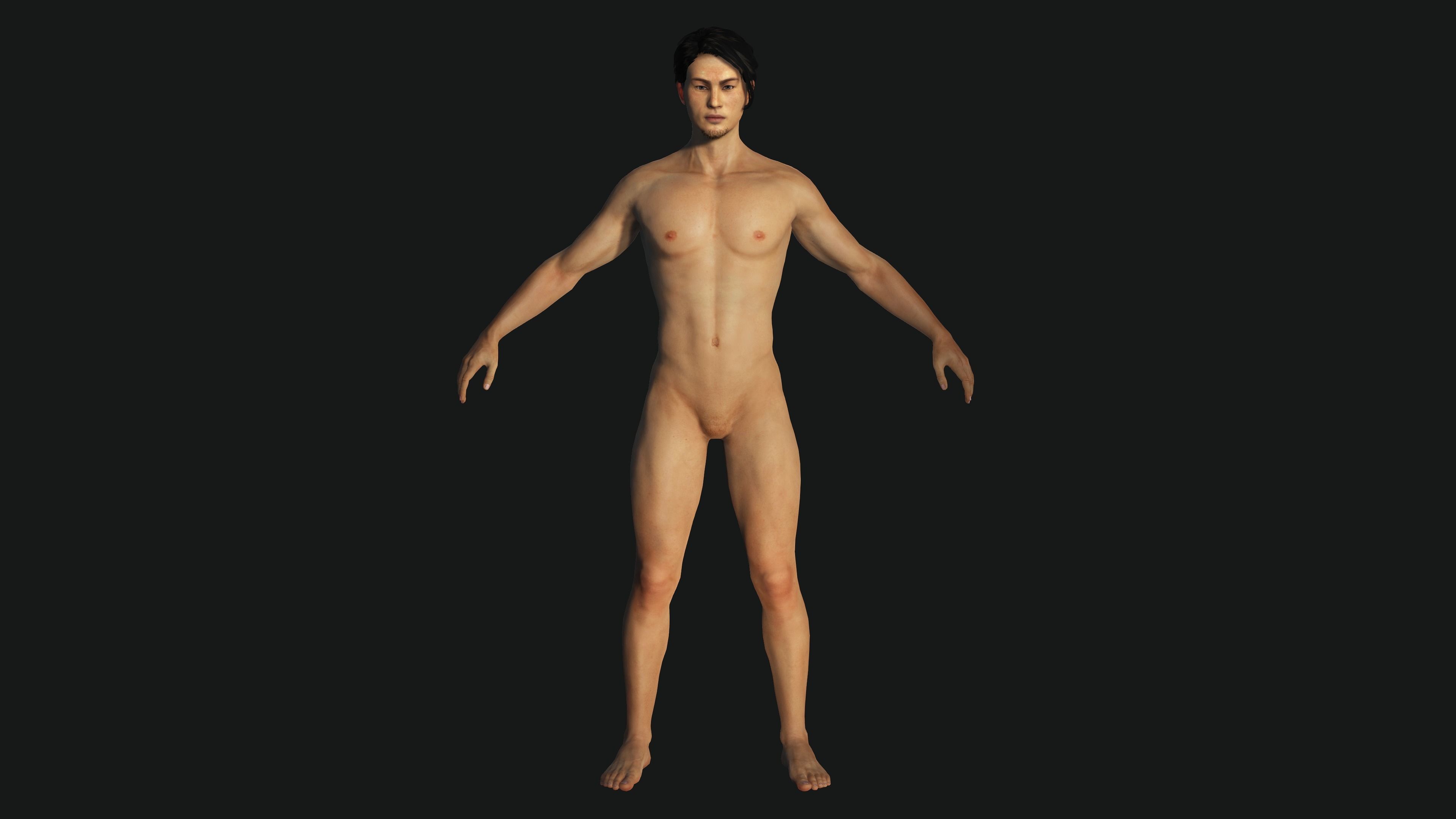 AAA 3D JAPANESE SURVIVAL  SNIPER-REALISTIC GAME READY CHARACTER Low-poly 3D model_14