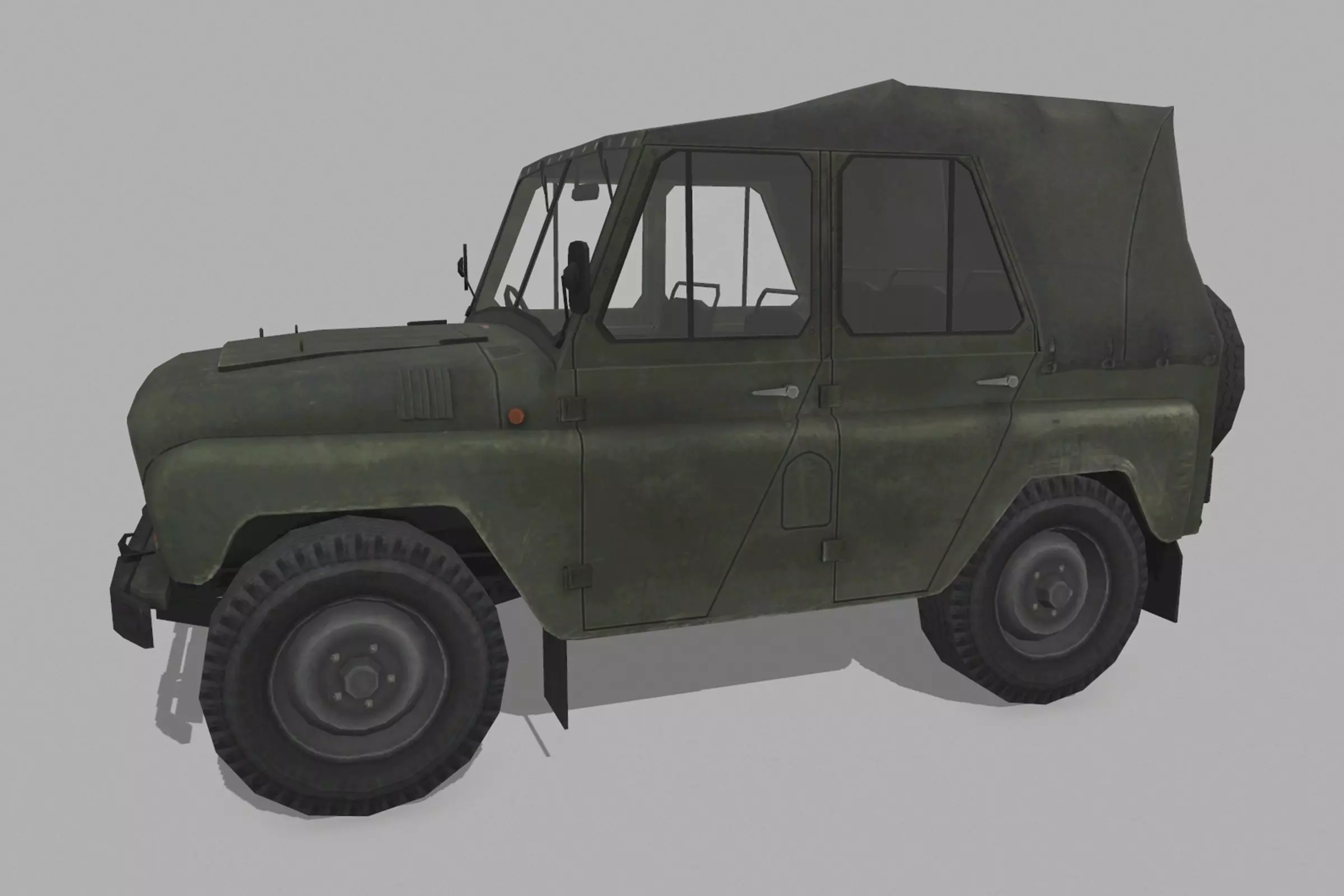 UAZ 3151 Low-poly 3D model_0