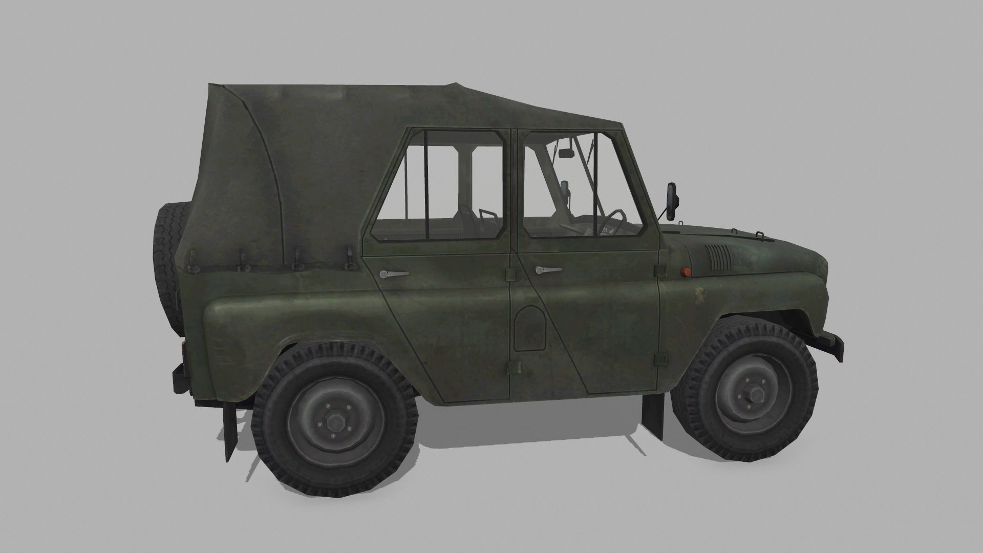 UAZ 3151 Low-poly 3D model_4