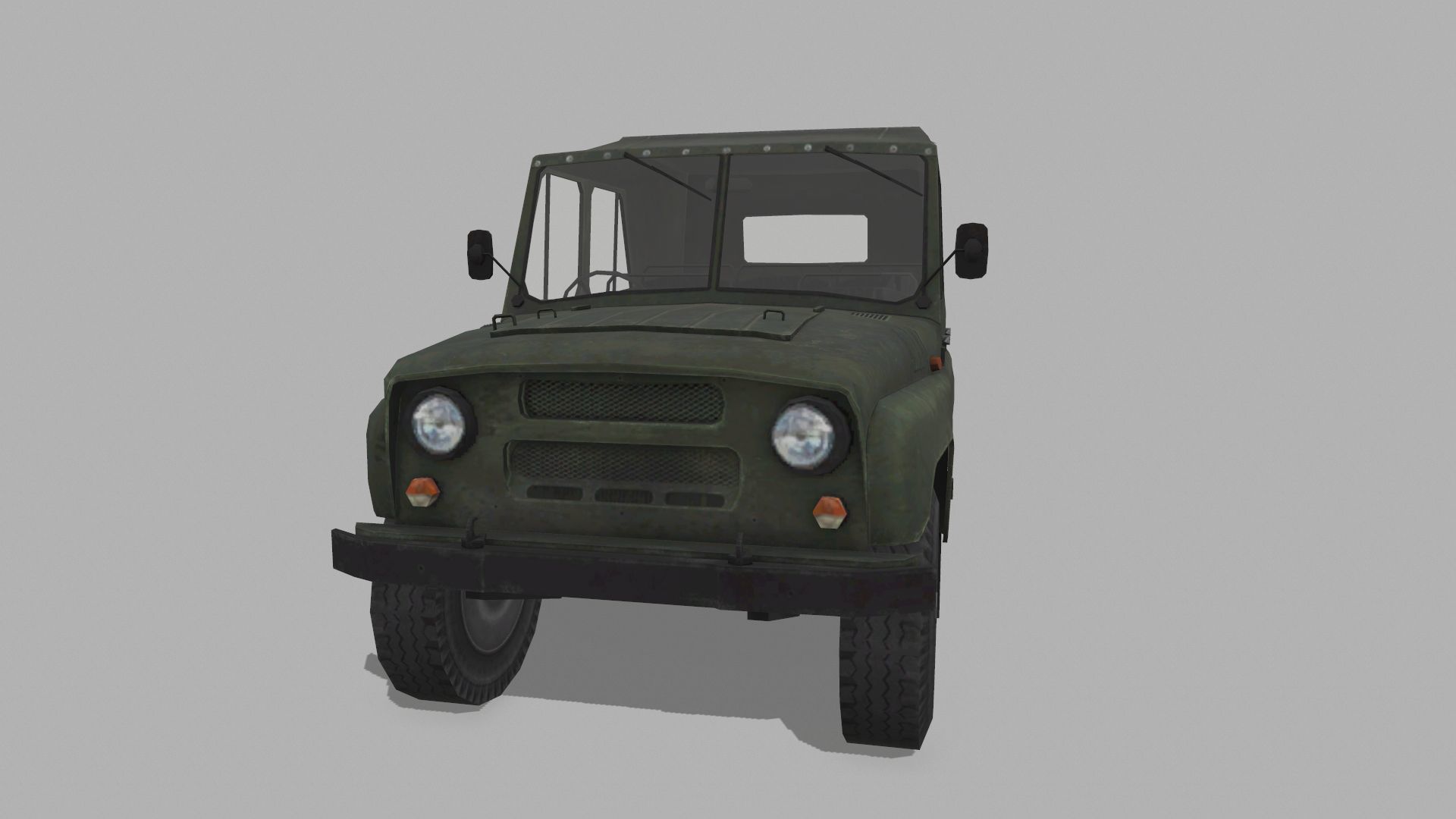 UAZ 3151 Low-poly 3D model_1