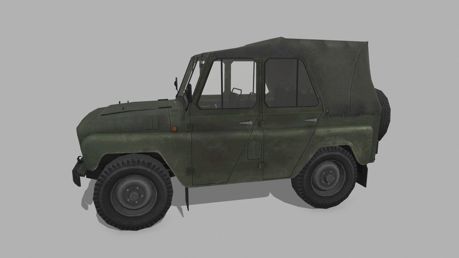 UAZ 3151 Low-poly 3D model_2