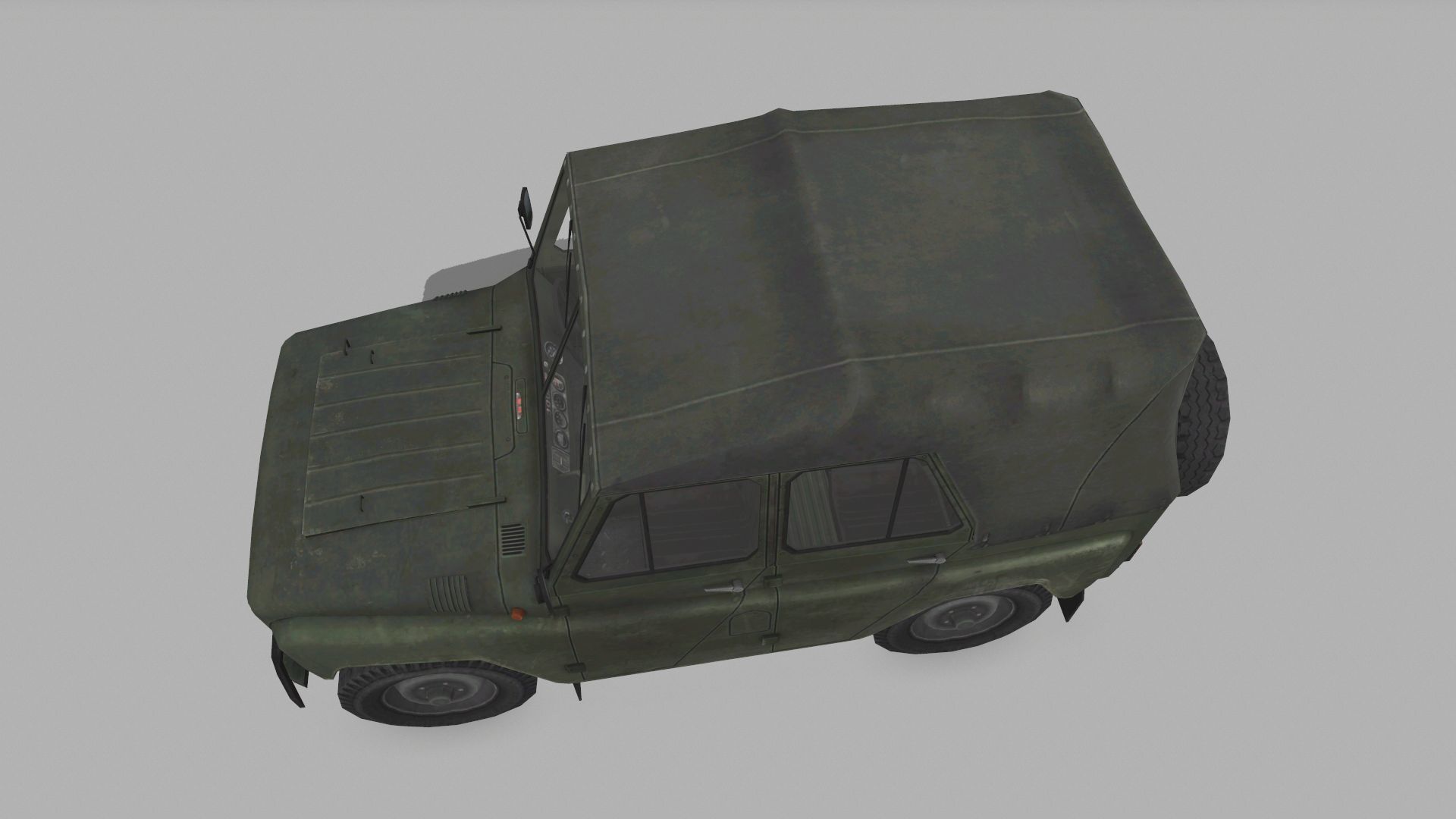 UAZ 3151 Low-poly 3D model_5