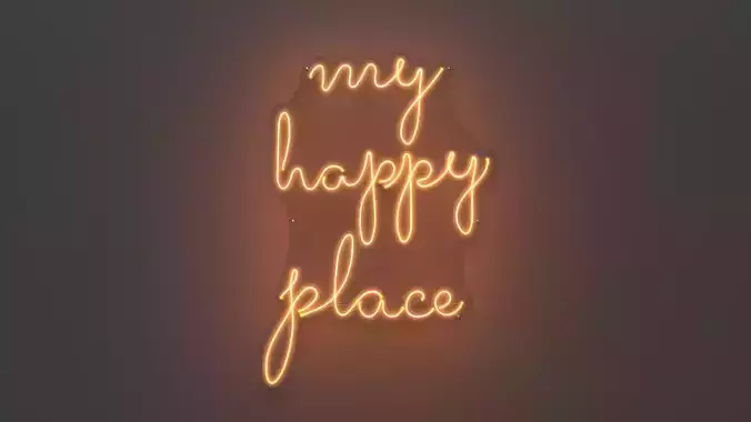 My Happy Place - Neon Sign