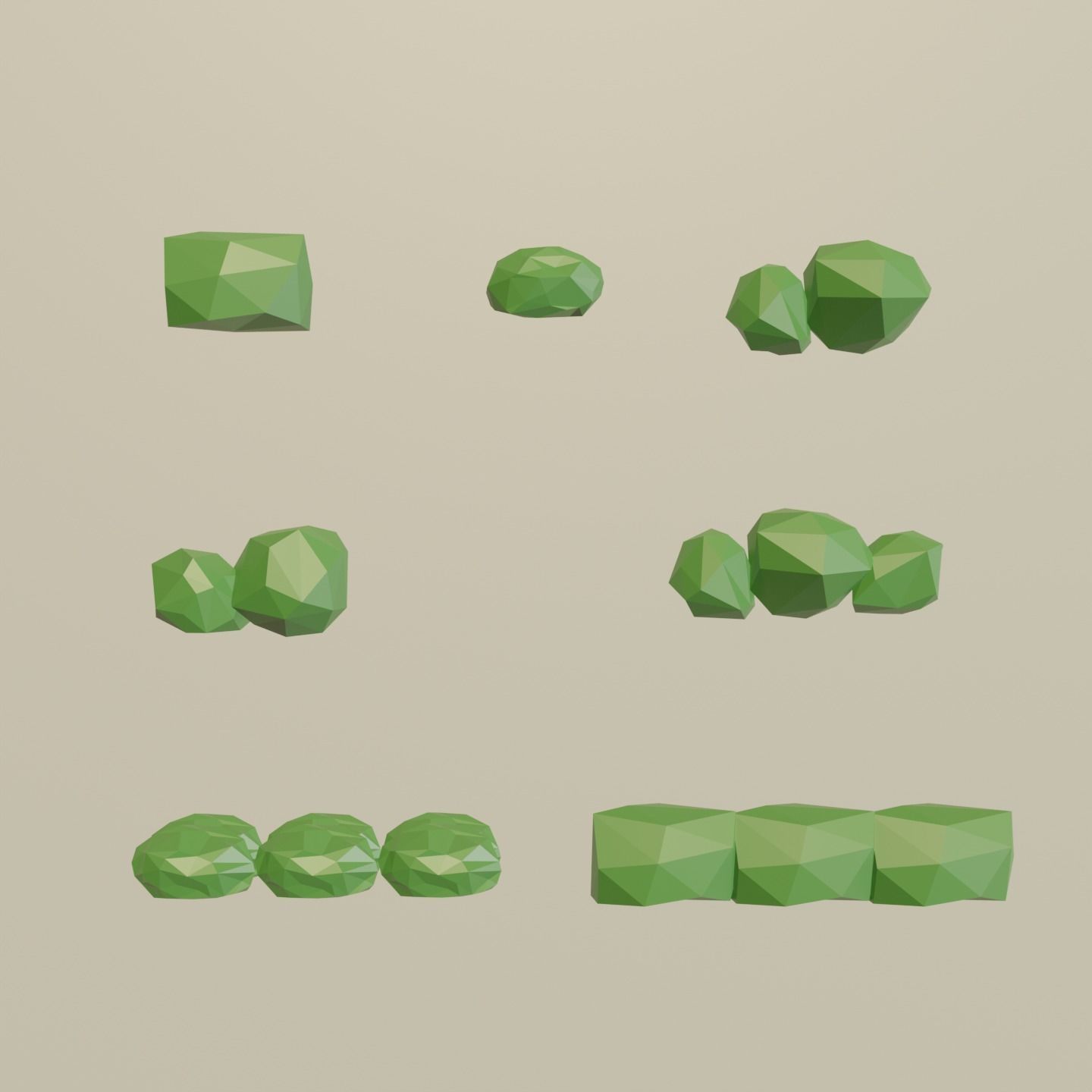 Low Poly Nature Trees  Low-poly 3D model_8