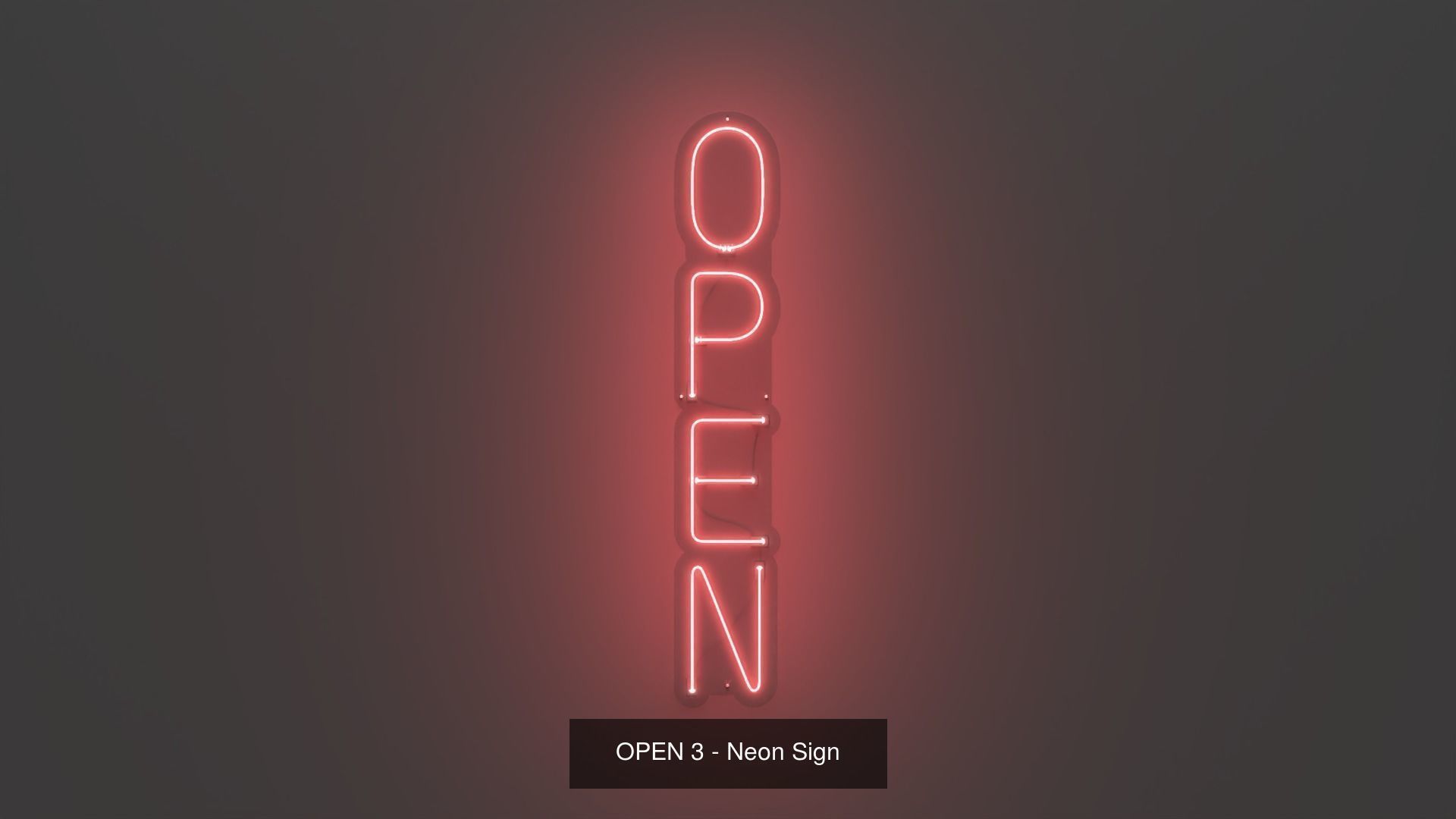 Lettering Pack 4 - Neon Signs 3D Model Collection_4