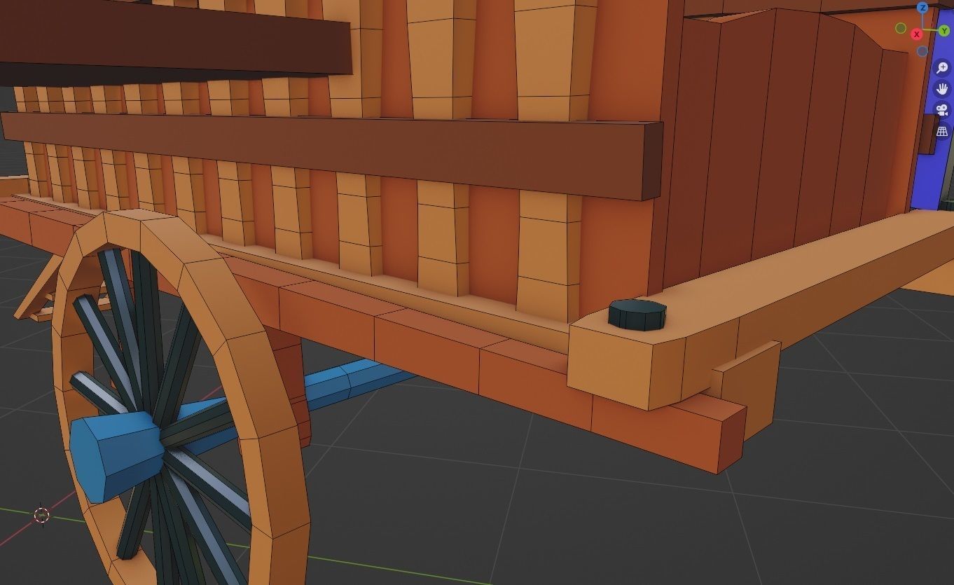 Srteet tavern Free low-poly 3D model_5