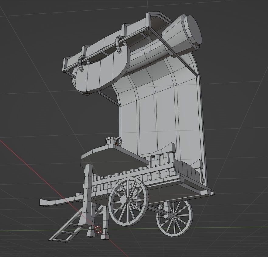 Srteet tavern Free low-poly 3D model_9