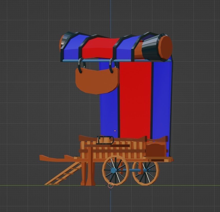 Srteet tavern Free low-poly 3D model_12