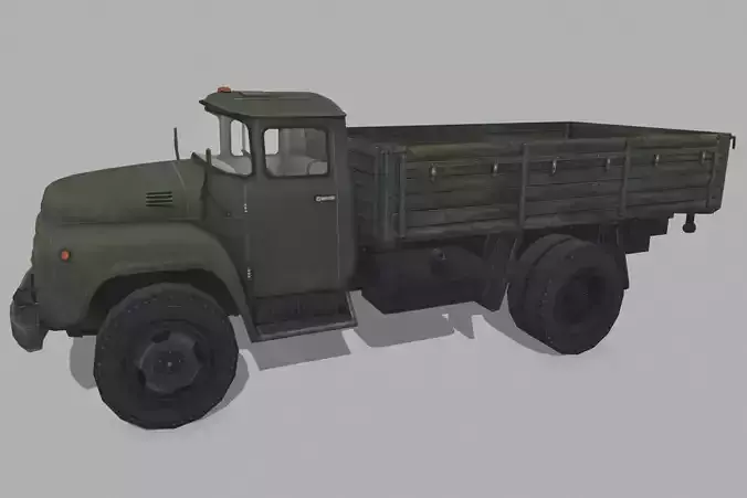 ZIL 130 Low-poly 3D model
