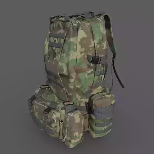 Military Backpack 3D model