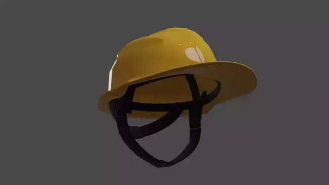 3D helmet model  Safety helmet design Safety equipment modeling Low-poly 3D model