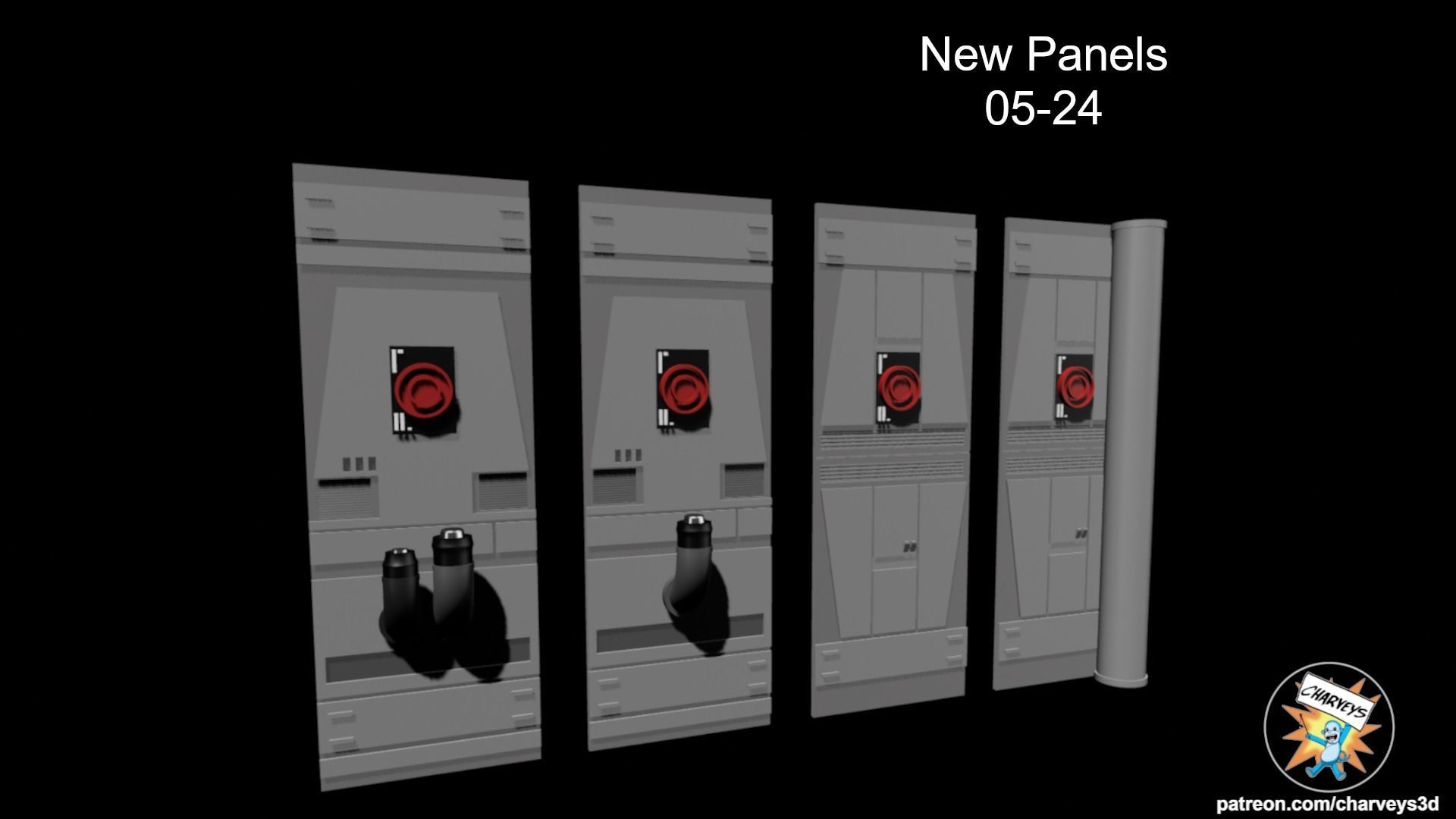 Star Wars Death Star Wall Panels for Action Figure Dioramas 3D print model_11