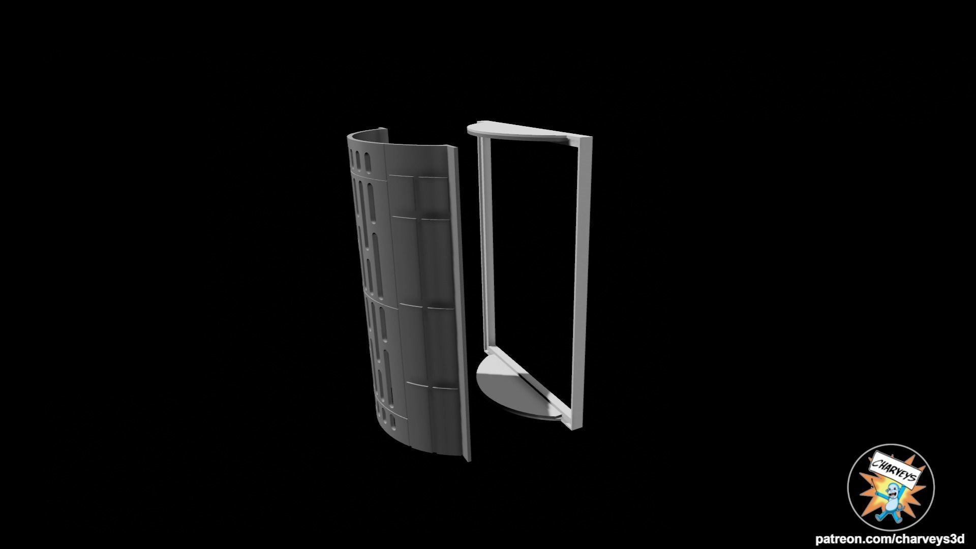 Star Wars Death Star Wall Panels for Action Figure Dioramas 3D print model_8