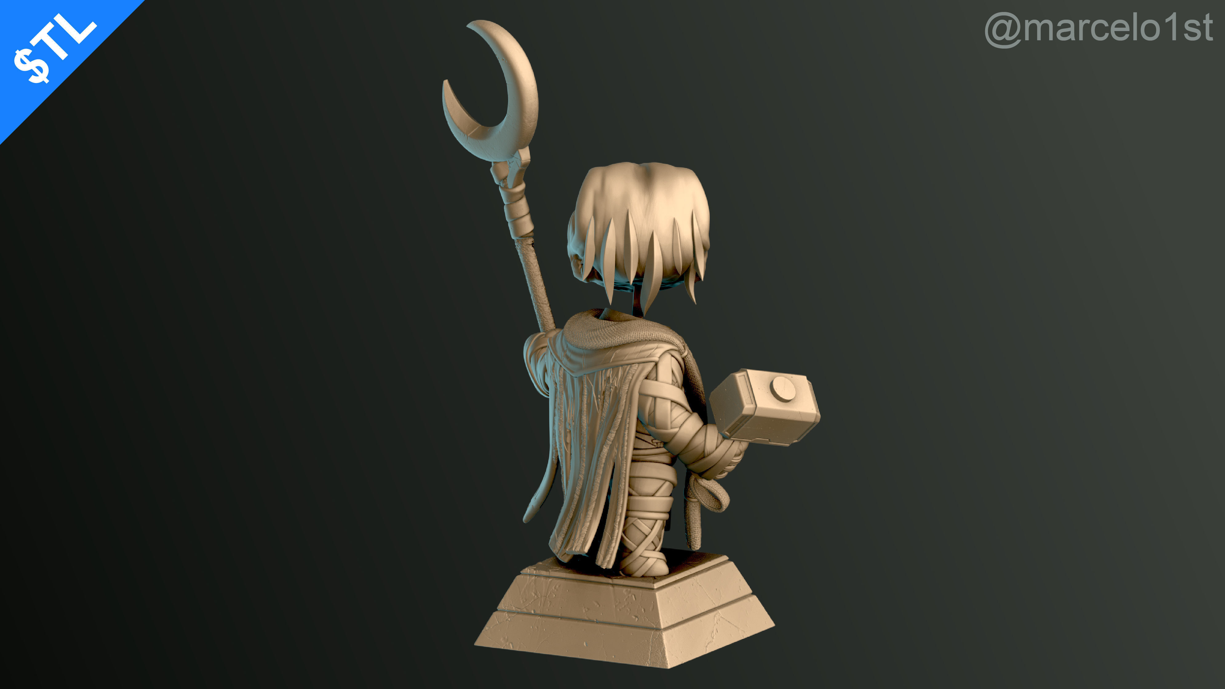 CUTE Khonshu - Moon Knight 3D print model_12