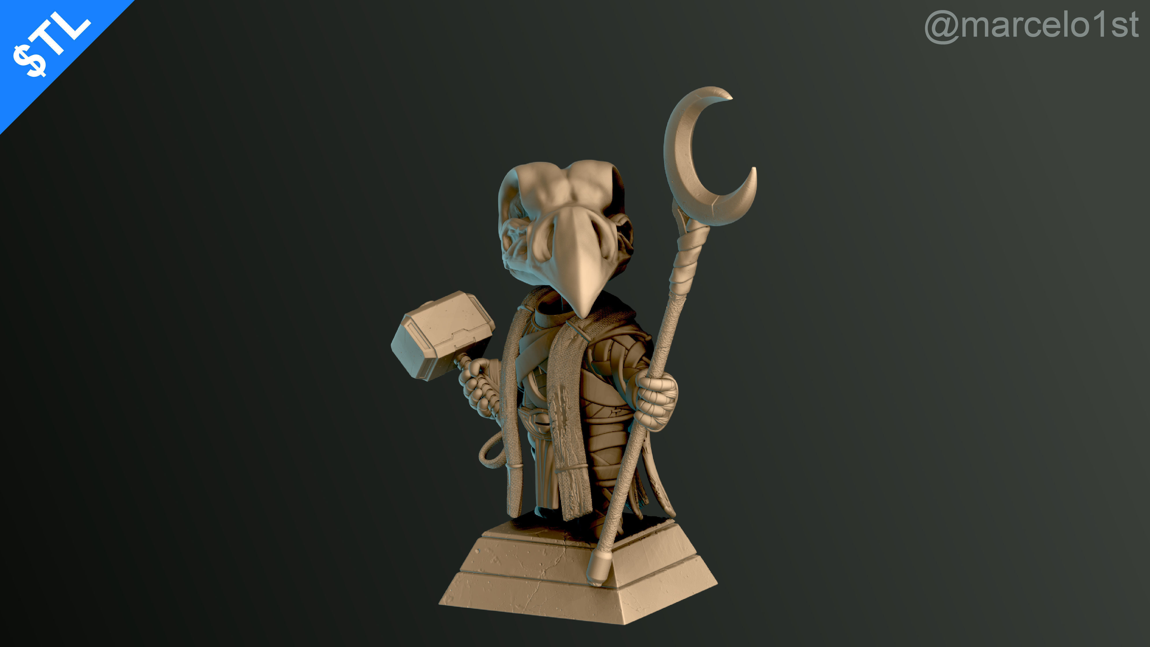 CUTE Khonshu - Moon Knight 3D print model_20