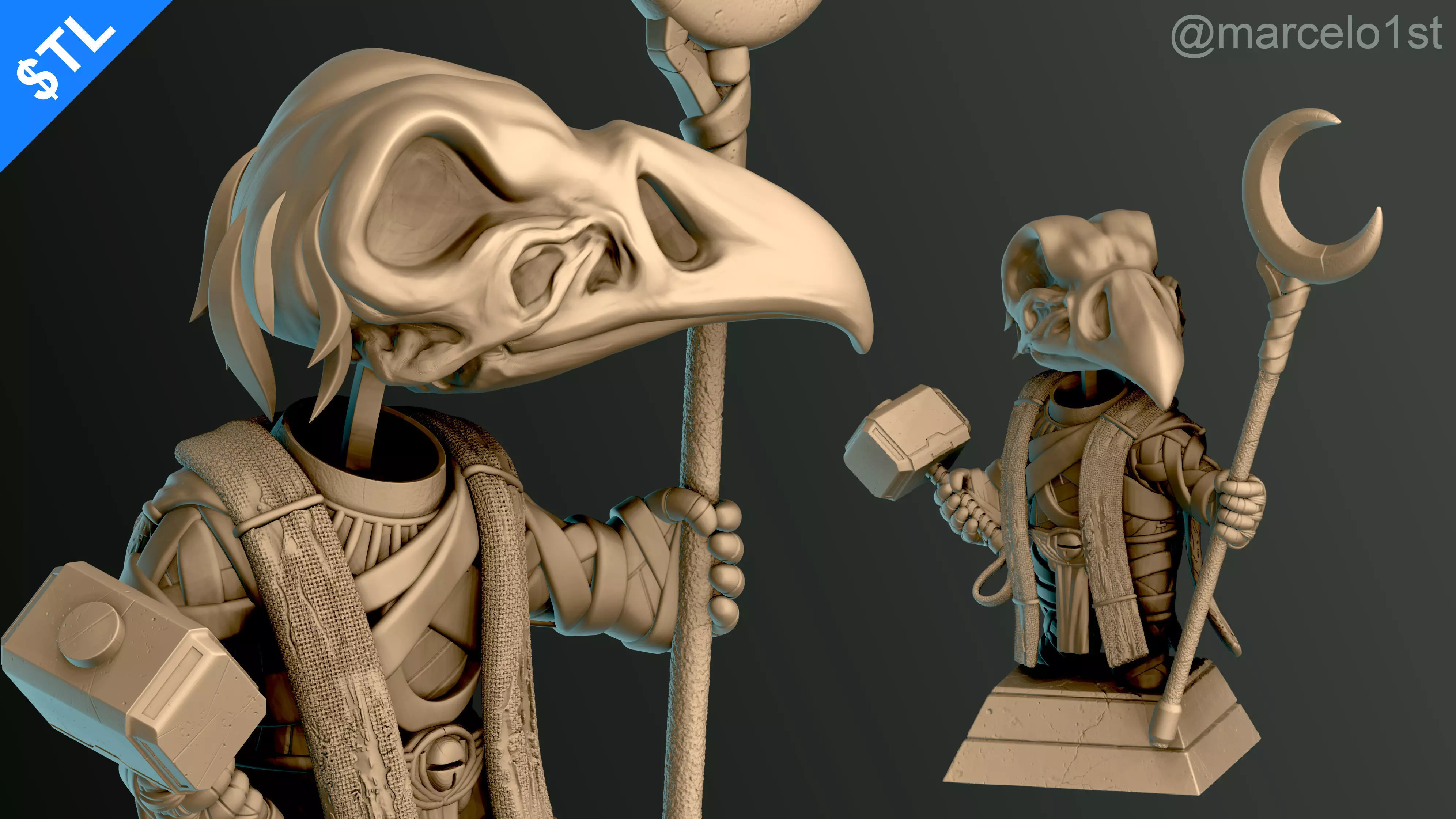 CUTE Khonshu - Moon Knight 3D print model_0