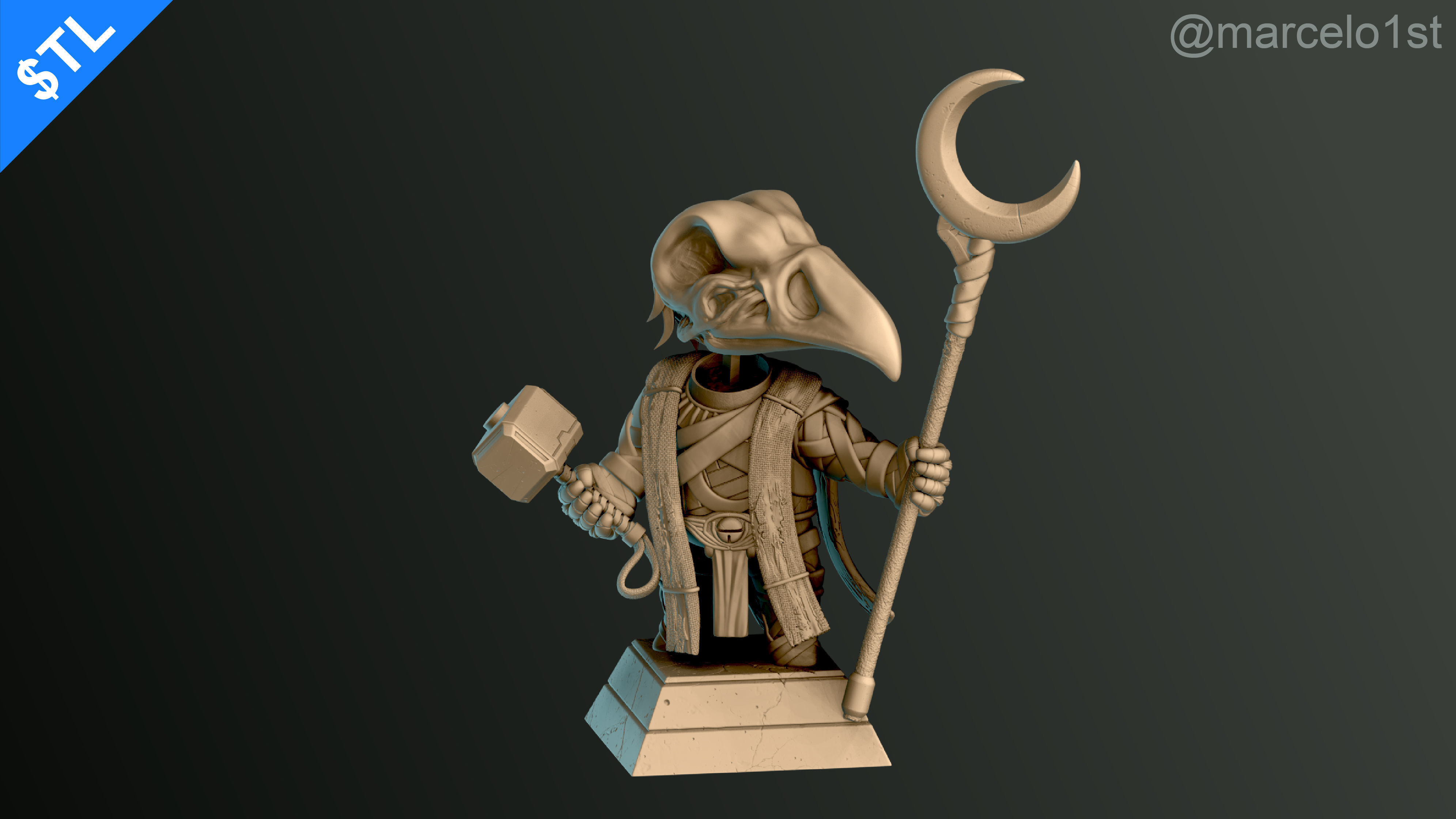CUTE Khonshu - Moon Knight 3D print model_6