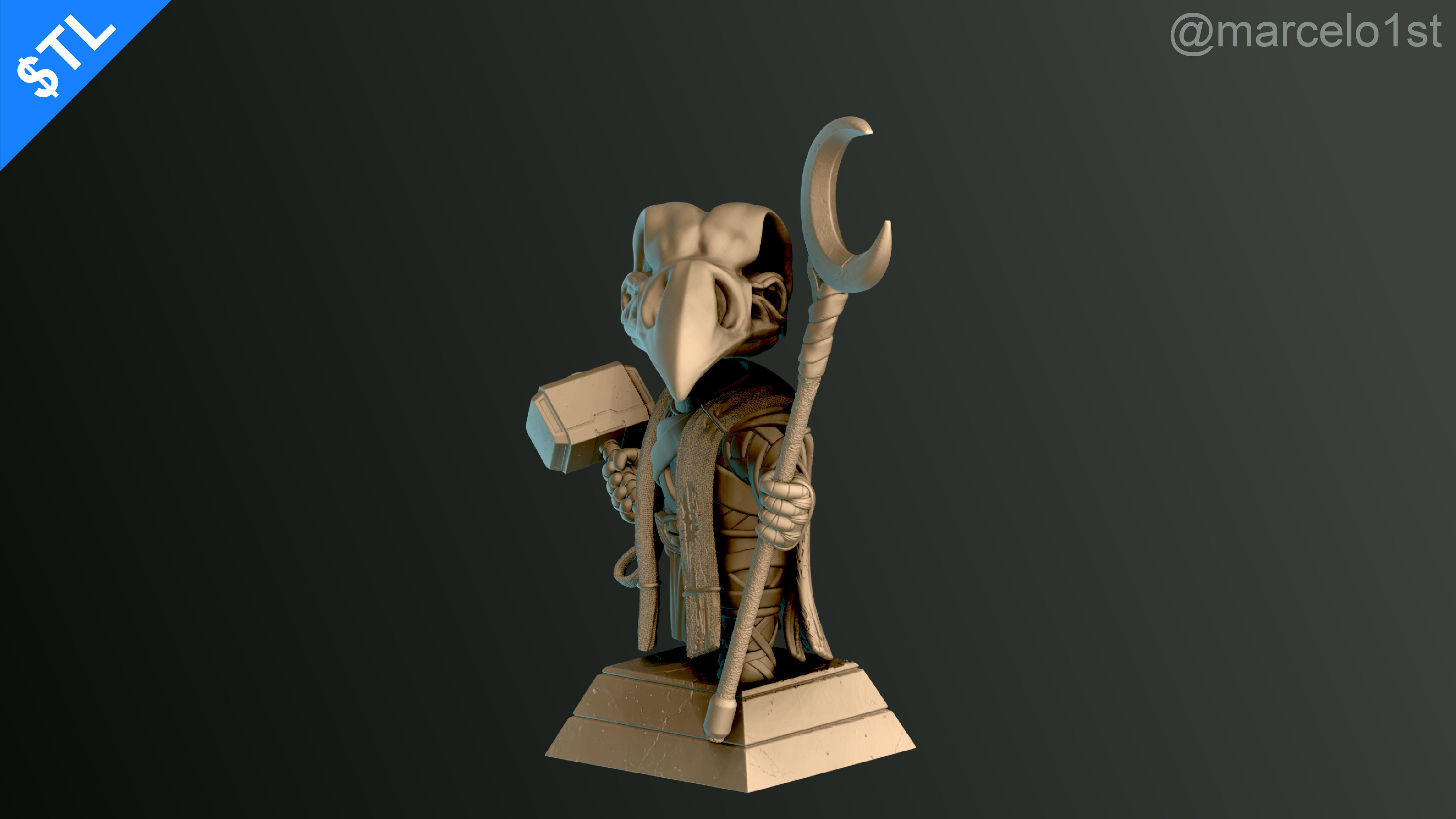 CUTE Khonshu - Moon Knight 3D print model_19
