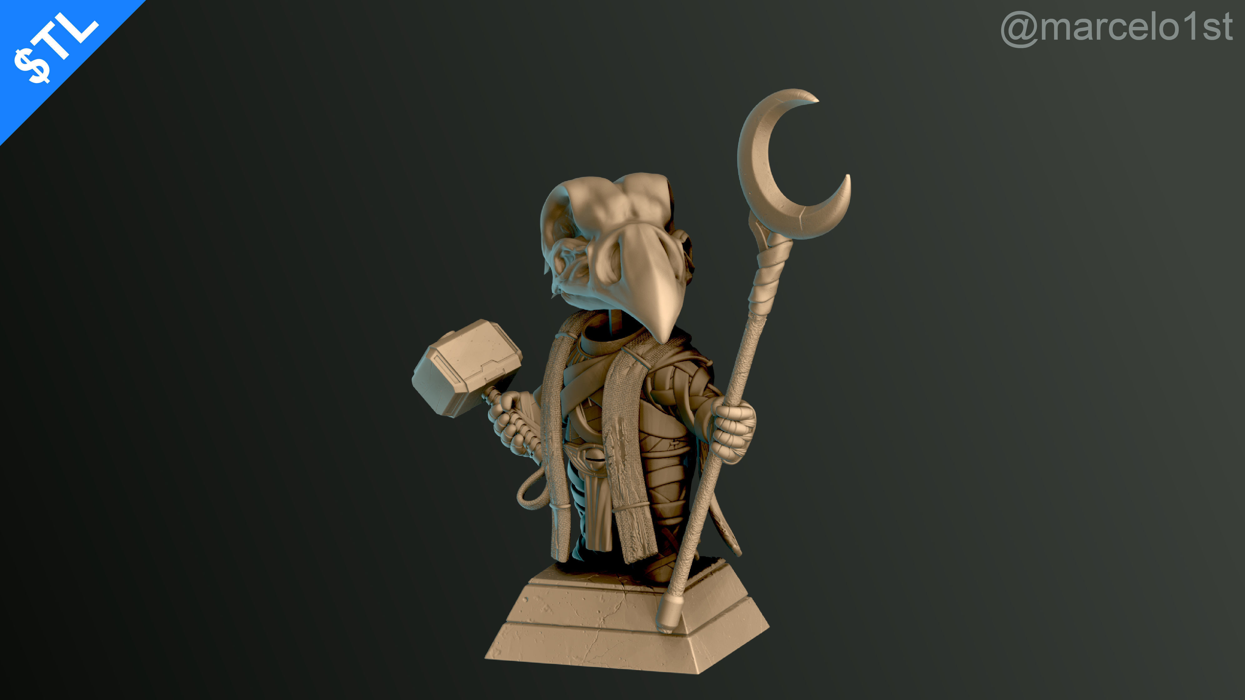 CUTE Khonshu - Moon Knight 3D print model_21