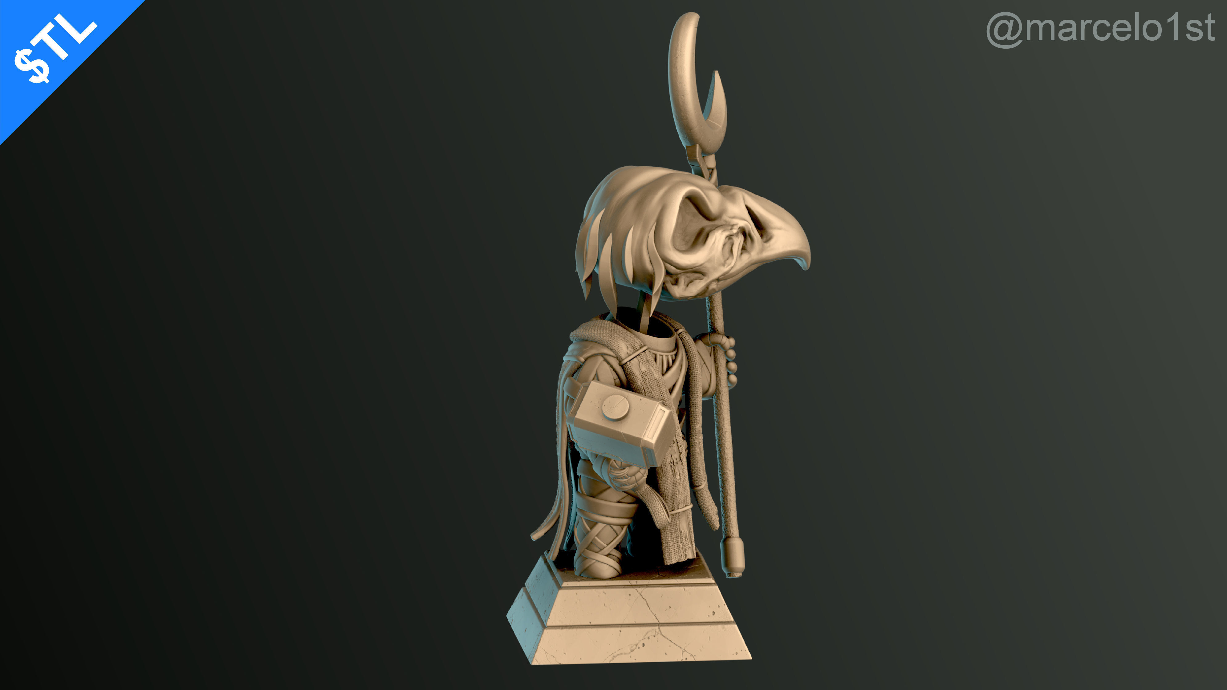 CUTE Khonshu - Moon Knight 3D print model_10