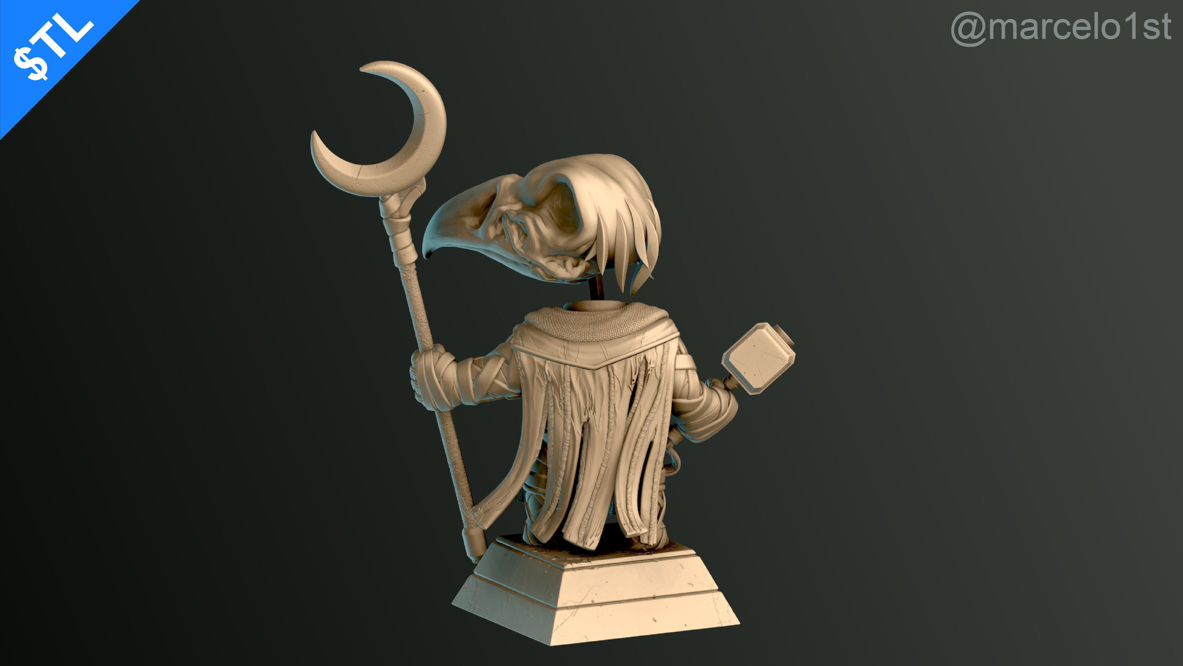CUTE Khonshu - Moon Knight 3D print model_14