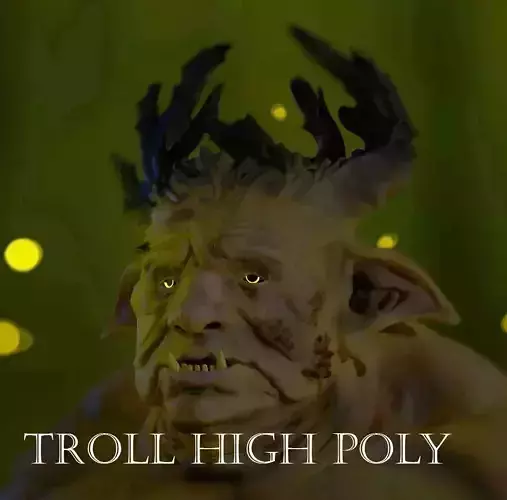 TROLL HIGH POLY MODEL 3D model